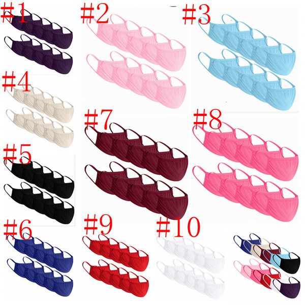 

reusable dustproof adjustable protective face earrope mouth masks outdoor sunshade anti-uv breathable gauze mask yya247 j6ni#