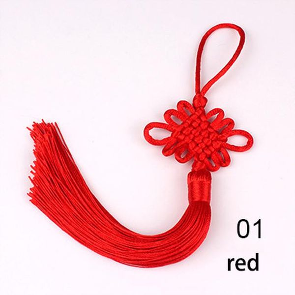 

2pcs lot 12cm multicolor chinese knot silk tassel brush fringe phone satin tassels pendant tassels for crafts diy home decor h jllpof