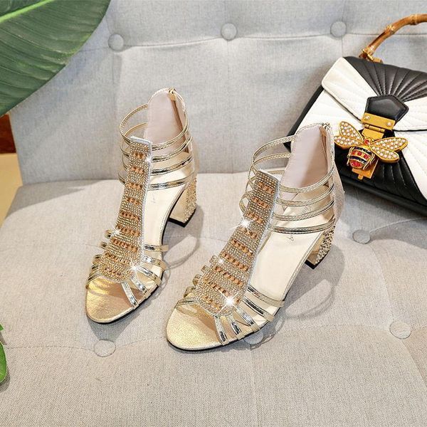 

new woman sandals shoes sandalias mujer 2021 summer style wedges pumps high heels slip on bling fashion gladiator shoes women, Black