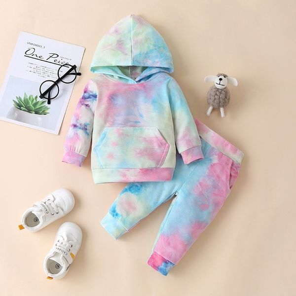 

fashion baby girl clothing 2 piece set boys clothes 1-4y toddler girl clothes kids tracksuit baby hoodie infant costume 201031, White