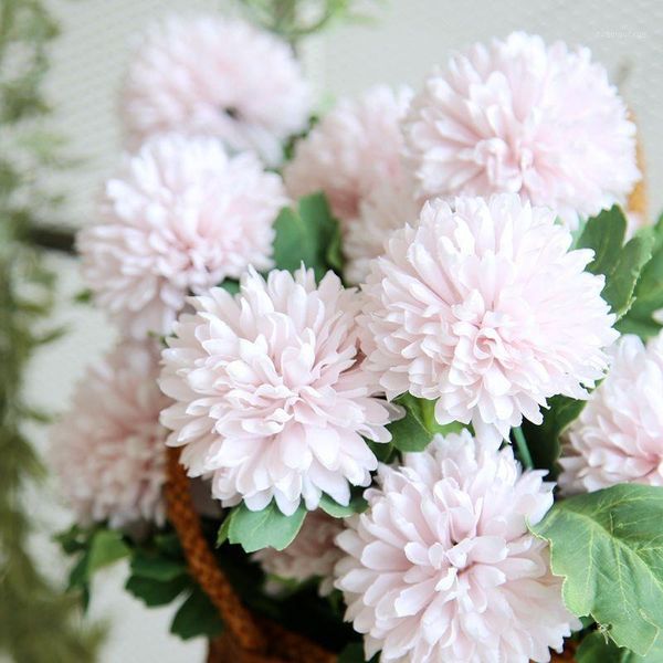 

decorative flowers & wreaths artificial dandelion flower 1pcs 57cm silk hyacinth wedding decoration for home party el garden decor rose back