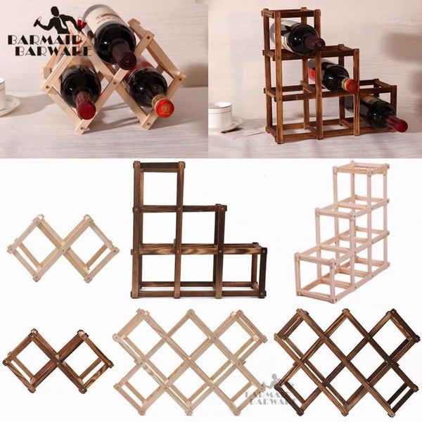 

wooden red wine rack 3/6/10 bottle mount kitchen holders exhibition organizer1