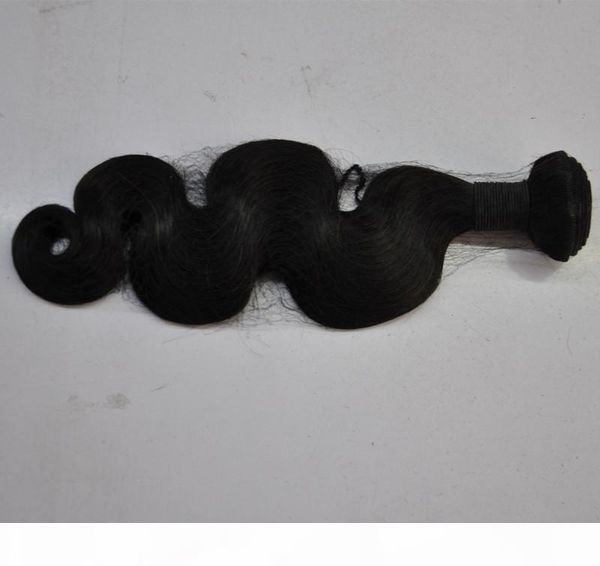 

100g body wave hair bundles brazilian peruvian malaysian indian 100% human hair weave 12-28" , dhl, Black