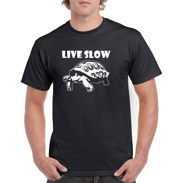 

men's fashion summer short sleeves t shirt live slow men's tee shirt animal lover t shirt wholesale sport hooded sweatshirt hoodie