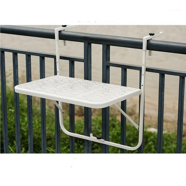 

camp furniture balcony hanging table railings metal wrought iron garden folding european simple mini wall1