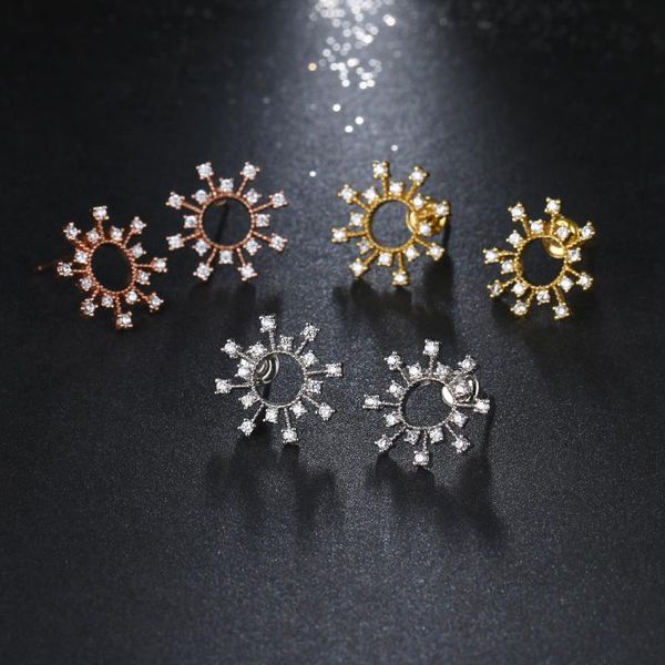 

2021 noenname_null ladies ladies pendants needle earrings women's gifts fashion rose gold earrings jewelry bijoux femme, Golden;silver