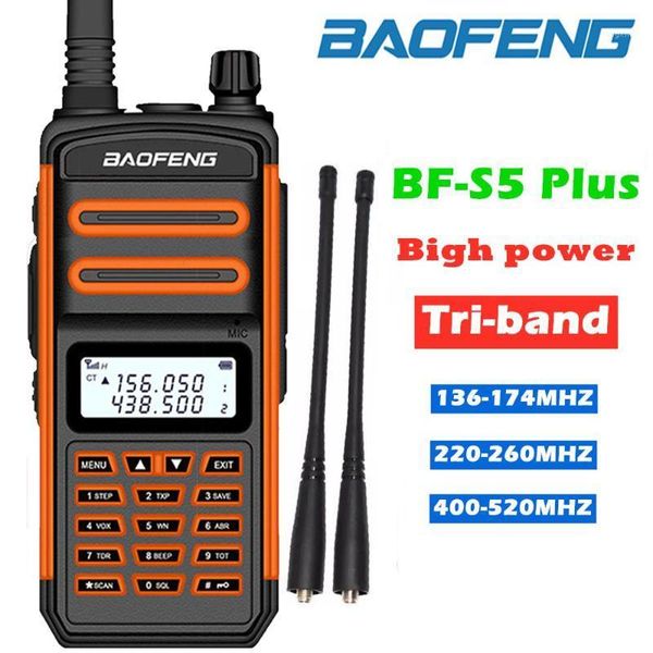 

baofeng s5plus ham cb radio walkie-talkie two-way radio 5-25km vhf uhf remote portable is better than uv5r uv821