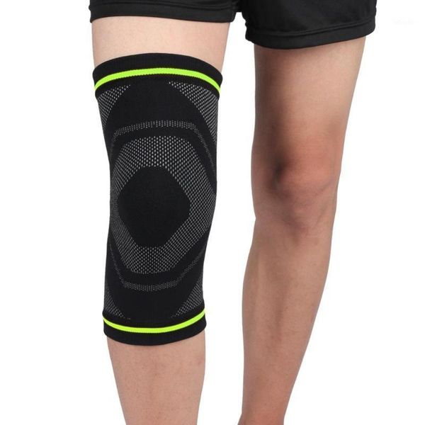 

elbow & knee pads 1pc pad sleeve thermal knit compression leg protector running1, Black;gray