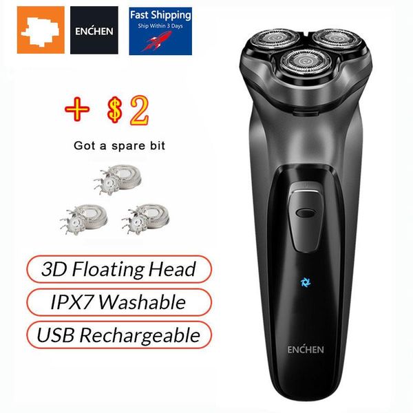 

electric original face shaver enchen blackstone 3d electric shaver, men washable usb rechargeable shaving beard machine