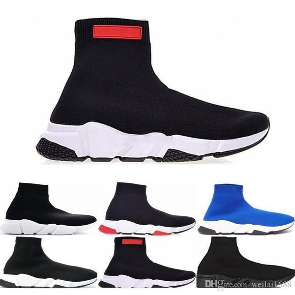 

with box 2019 speed trainer runner luxury shoes socks brand designer triple fashion luxury mens women designer sandals shoes