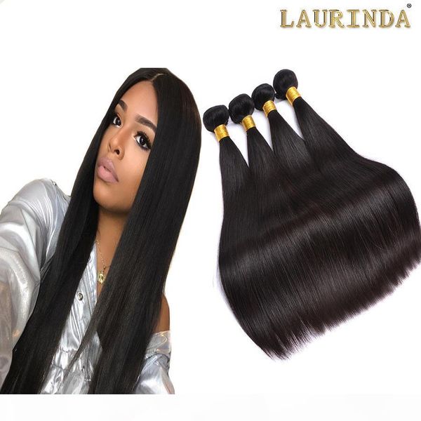 

brazilian virgin hair 3 or 4 bundles 10a unprocessed peruvian indian malaysian mongolian silky straight human hair extensions natural black, Black;brown