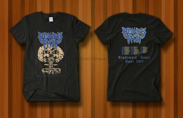 

power trip 2020 nightmare logic tour t shirt vintage rare sport hooded sweatshirt hoodie