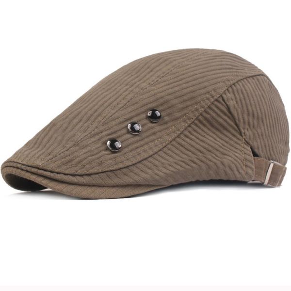 

berets ht2925 men women ivy sboy flat cap solid cotton artist painter hat adjustable gastby beret spring autumn, Blue;gray