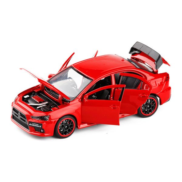

exquisite 1:32 mitsubishi-lancer evo x 10 alloy car model,simulation sound light children boys and girls toys birthday gift