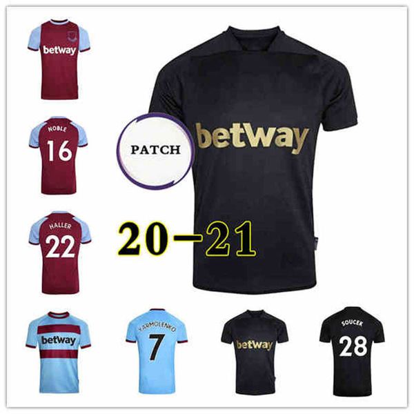 

new kids kit 20 21 west soccer jerseys 2020 2021 united youth child chicharito ham lanzini antonio f.anderson bilic lampard dicks, Black;yellow