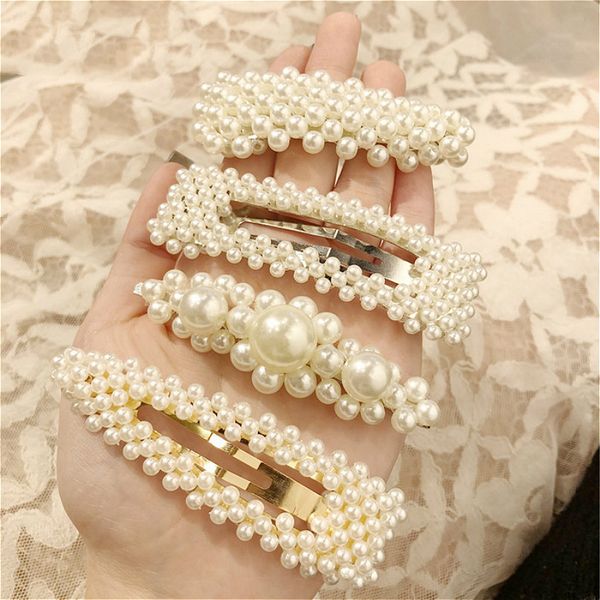 

pearl hairgrip elegant women hair clips for girl princess retro gold sliver pin barrette hair clip headdress head wear pins