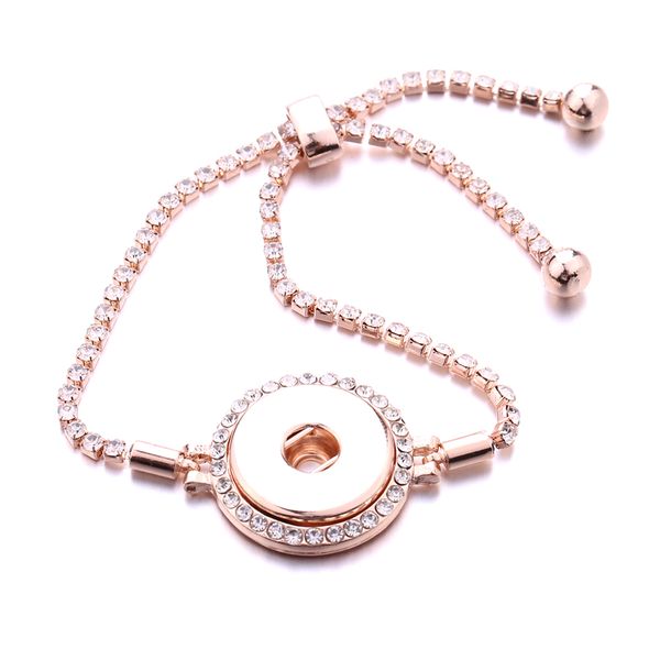 

18pcs/lot 18mm snap button bracelets noosa fashion silver gold plated bangles button jewelry wedding snake chain bracelets for women wholesa, Golden;silver