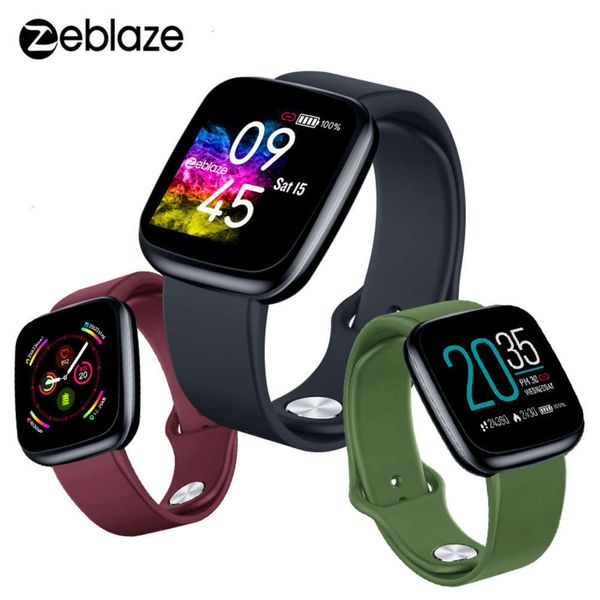 

zeblaze 3 smart watch with touch color screen for heart rate and blood prsure moni