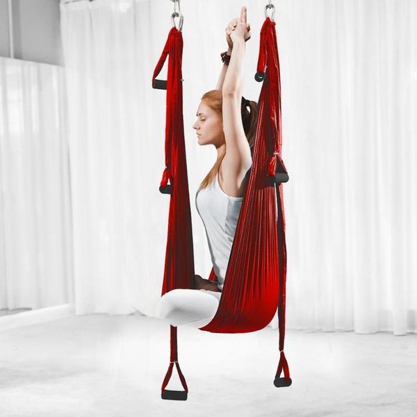 

aerial yoga гамак 6 ручки ремешок тренажеры висячих поясов качелей антигравитационных подъёмники тяговых устройства