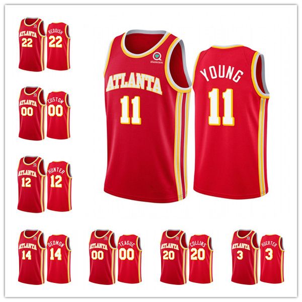 

atlanta ястребы men cam красновато trae young red icon 2020-21 баскетбол джерси, Black