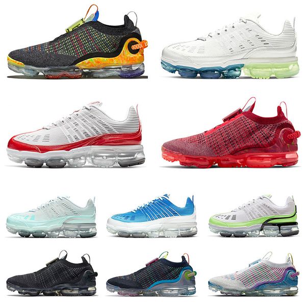 

wholesale new arrival 2020 flynit runners sneakers 360 running shoes men women black white off pink stone blue fashion brand trainers, White;red