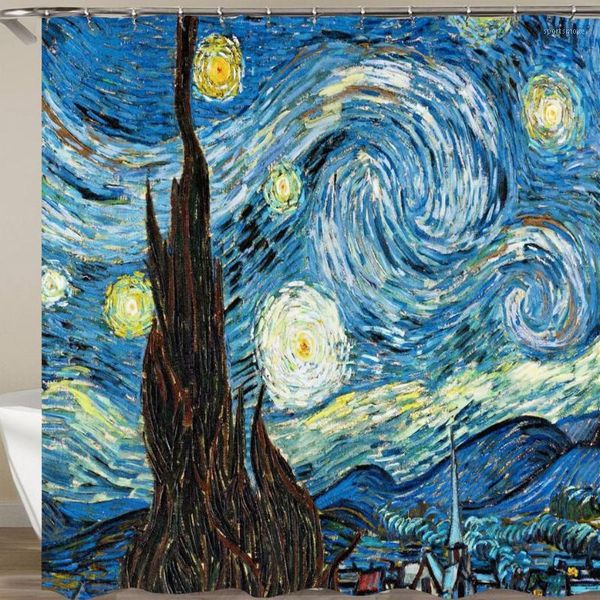 

shower curtains painting curtain with hooks fabric 3d bible bathroom waterproof bath or mat1