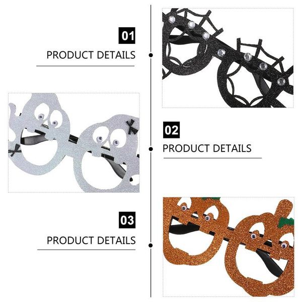 

3шт хэллоуин очки паук тыква призрак очки для партии (цвет ассорти) 3шт хэллоуин bigger прекрасный bbynao hotstore2010