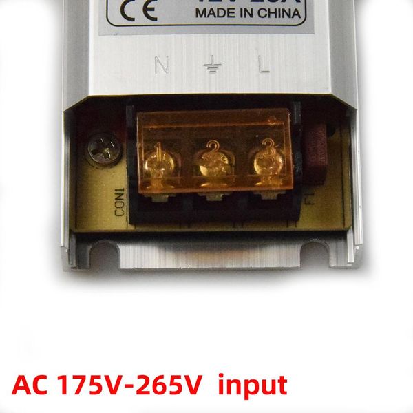 

ультра тонкий светодиодный источник питания dc12v 60w 100w 150w 200w 300w адаптер светодиодное освещение трансформатор 220v 12v 24v для свет