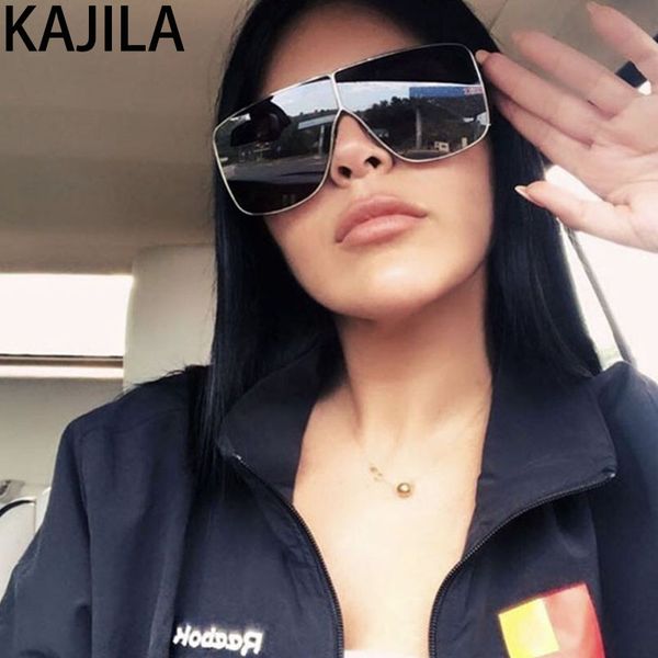 

sunglasses oversized steampunk women trending square shades for vintage brand design zonnebril heren, White;black