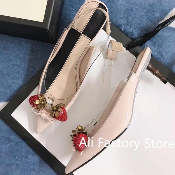 

sandals lxqzym women 5cm high heels summer brand woman pumps thin party shoes pointed toe slip on office lady dress, Black