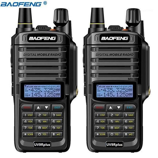 

2pcs baofeng uv-9r plus ip67 waterproof walkie talkie vhf uhf 8w powerful portable 10km long range uv9r ham radio1
