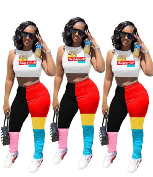 

women colorblock pleated pants fashion occident multicolor patchwork slim low waist street trouses designer female casual drawstring pants, Black;white