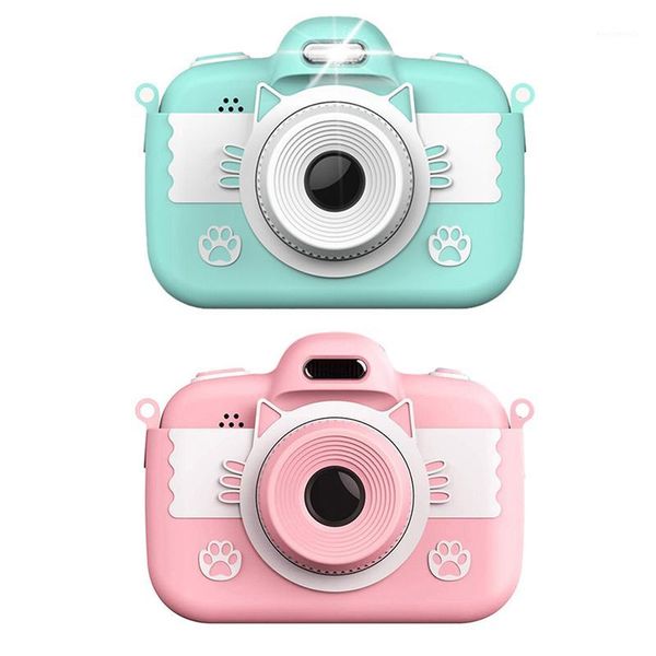 

kids digital camera children selfie cartoon video recorder camcorder 3 inch press sn 18.0mp with 16g tf card gifts for girls1 cameras