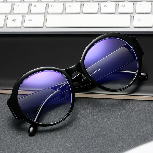 

2020 new blue light proof glasses big round frame small fragrant net red same model for students designer jjkd, White;black