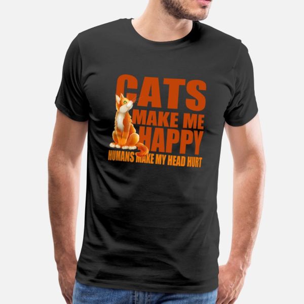 

cats make me happy t shirt leisure popular casual tracksuit hoodie sweatshirt