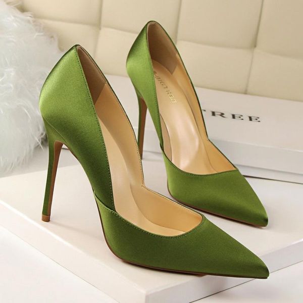 

fashion leisure women basic pumps slip-on super high thin heels single shoes casual pointed toe shallow ladies pumps, Black