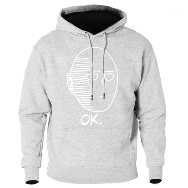 

male hooded one punch man hoodies 2020 keep warm autumn winter sweatshirts men fashion clothing long sleeve hiipster hoody1, Black