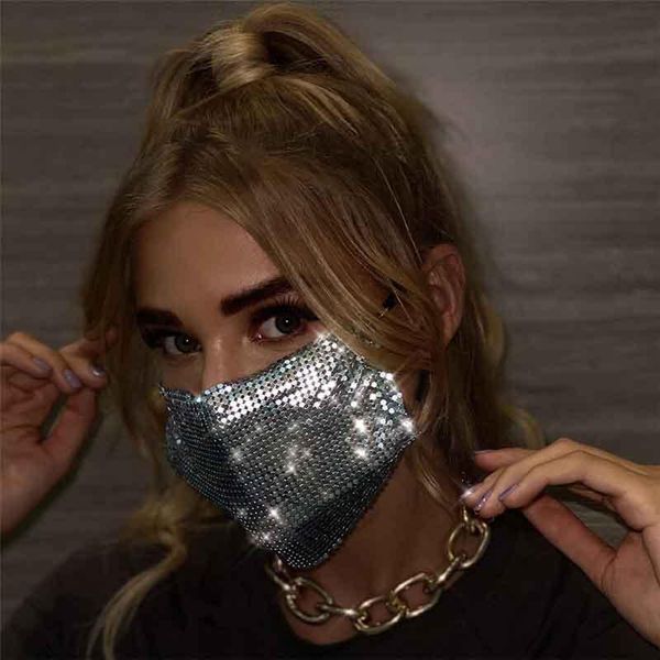 

new luxury crystal masquerade mask for face nightclub party diamond rhinestone decoration mask for women fashion desinger wmtgtp xhlove