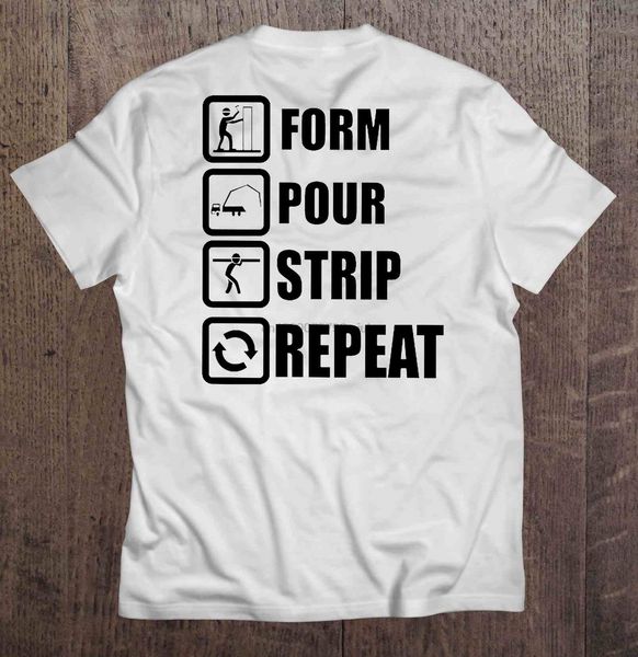 

men t shirt form pour strip repeat -concrete finisher women t-shirt sport hooded sweatshirt hoodie