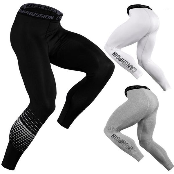 

running pants men's sports fitness quick-drying elastic compression 1, Black;blue
