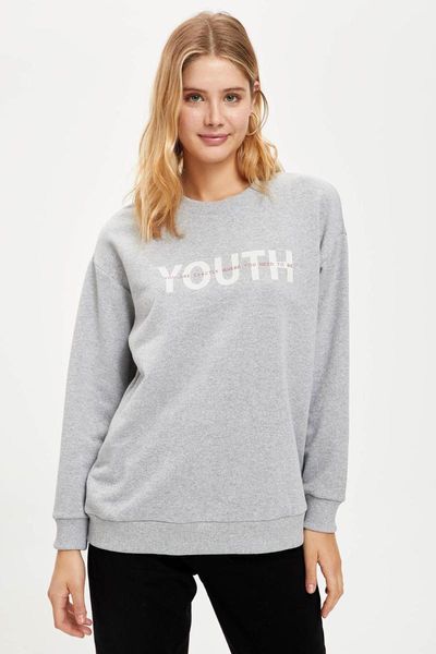 

defacto woman sweat tunic-r6324az20au1, White