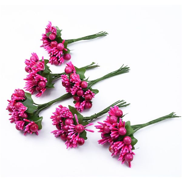 

10 шт. искусственные растения рождественские украшения для домашних аксессуаров свадебный декоративный цветочный венок diy подарочная коробк