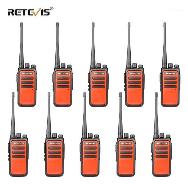 

walkie talkie 10pcs retevis rt666/rt66 pmr radio uhf 446 vox usb charging 2 way transceiver comunicador walkie-talkie1