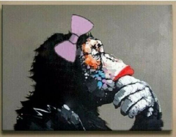

modern abstract huge wall art monkey home decoration handpainted &hd print oil painting on canvas wall art canvas pictures 201013