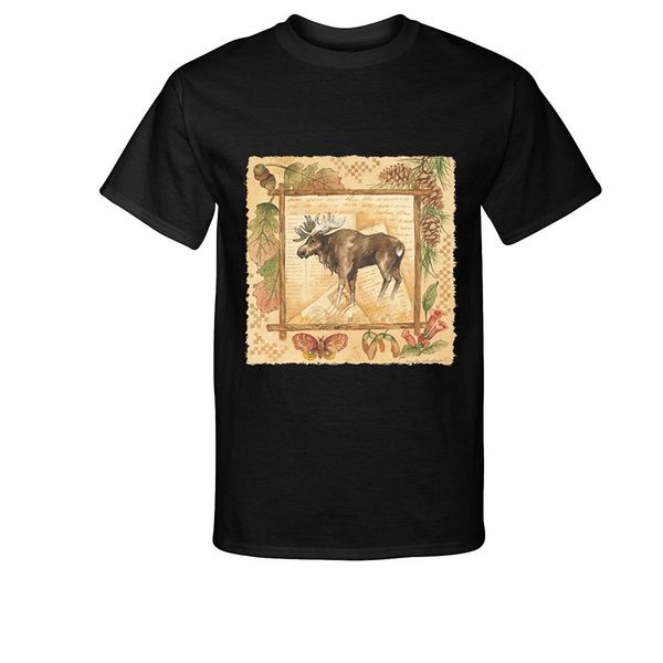 

fashion tee shirt fashion moose in picture frame t-shirt sport hooded sweatshirt hoodie