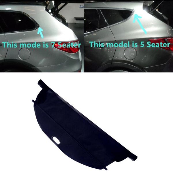 

for santa fe sport xl 2013 2014 2020 2020 car styling black rear trunk cargo cover security shield
