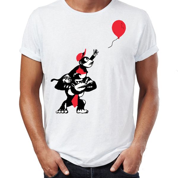 

men's t shirt donkey kong and son feat banksy awesome artwork printed tee sport hooded sweatshirt hoodie