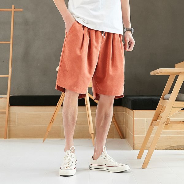 

summer men's casual 5-point shorts plus extra size fat loose pants, White;black