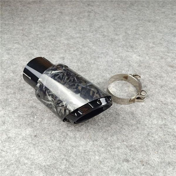 

one piece three layers twill carbon exhaust tips forged pattern for akrapovic tuning muffler nozzles exhaust pipes