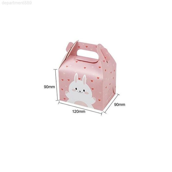 

cartoon rabbit handle single cupcake muffin packaging paper party gift boxes for wedding birthday cake box za5706